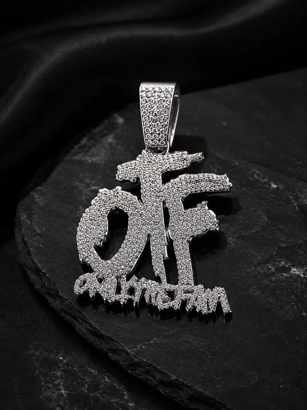 OTF Iced Out Cuban Link Necklace Set